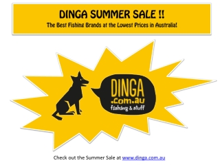 Summer Sale is Now on at Dinga Fishing!