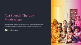 Aba Speech Therapy Mississauga