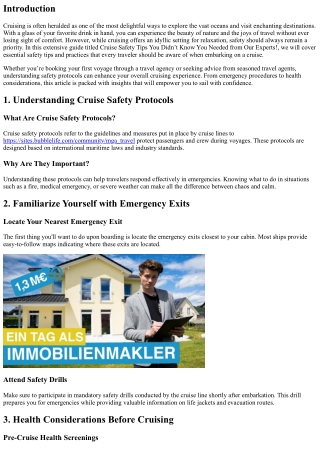 Cruise Safety Tips You Didn’t Know You Needed from Our Experts!