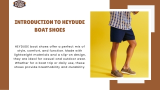 Introduction to HEYDUDE Boat Shoes