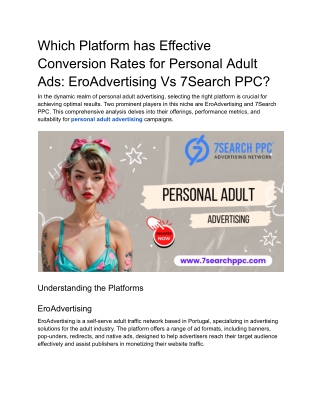 Which Platform has Effective Conversion Rates for Personal Adult Ads_ EroAdvertising Vs 7Search PPC
