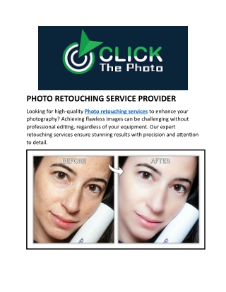 Professional Photo Retouching Services Provider