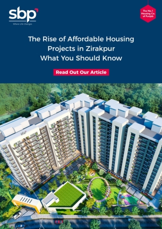 The Rise of Affordable Housing Projects in Zirakpur What You Should Know