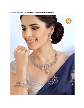 Diamond Necklace – A Timeless Treasure by Malani Jewelers