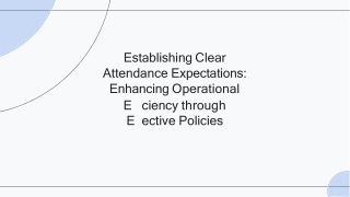 Attendance Policy