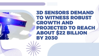 3D Sensors Global Market Projected to Reach about $22 billion by 2030