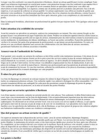 20 mythes sur les serruriers à Bordeaux que nous allons déconstruire