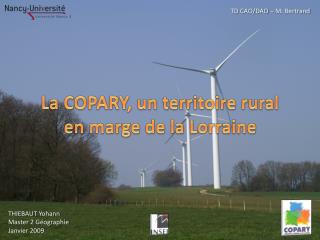 La COPARY, un territoire rural en marge de la Lorraine
