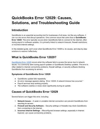 QuickBooks Error 12029_ Causes, Solutions, and Troubleshooting Guide