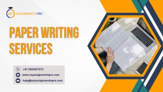 Paper Writing Services | Myassignmentpro