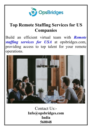 Top Remote Staffing Services for US Companies