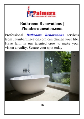 Bathroom Renovations  Plumbernuneaton.com
