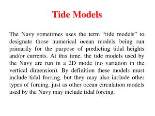 Tide Models