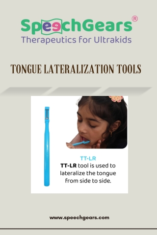 Tongue Lateralization Tools: Improve Speech & Feeding Skills