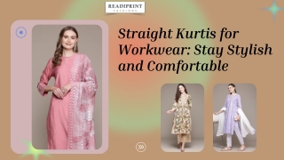 Straight Kurtis for Workwear Stay Stylish and Comfortable