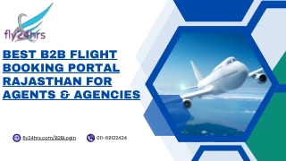 Best B2B Flight Booking Portal Rajasthan for Agents & Agencies