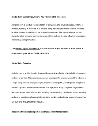 Digital Twin Market Report - 23 Jan 2025  (3)