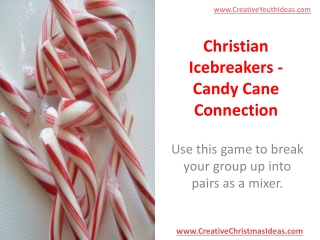 Christian Icebreakers - Candy Cane Connection