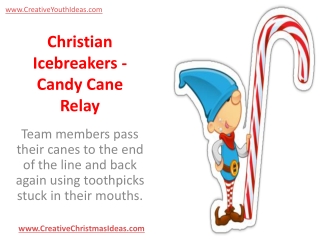 Christian Icebreakers - Candy Cane Relay