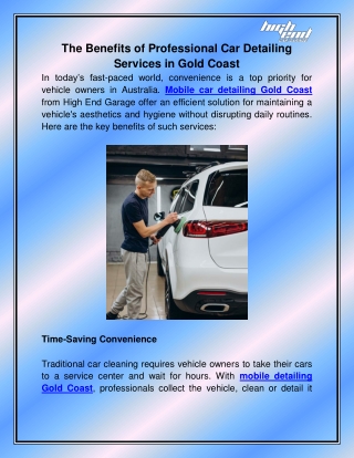 Mobile Car Detailing Gold Coast
