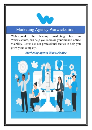 Marketing Agency Warwickshire | Weblu.co.uk