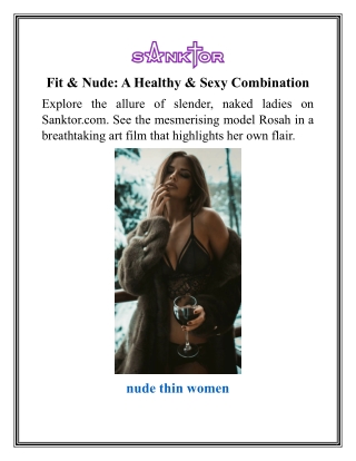 Fit & Nude A Healthy & Sexy Combination