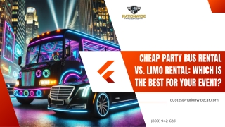 Cheap Party Bus Rental vs. Limo Rental Which is the Best for Your Event