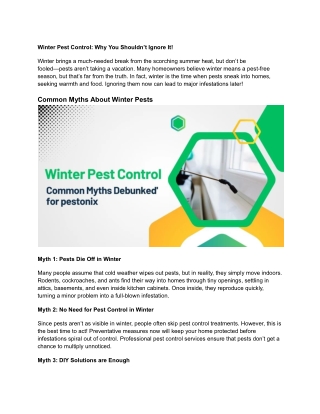 Winter Pest Control_ Why You Shouldn’t Ignore It