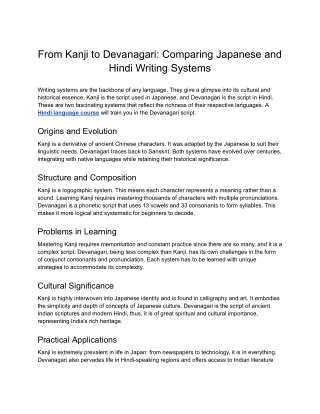 SIFIL- From Kanji to Devanagari_ Comparing Japanese and Hindi Writing Systems