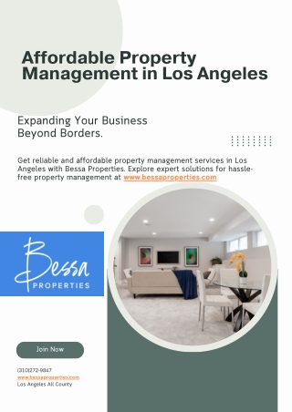 Affordable Property Management in Los Angeles - bessaproperties.com