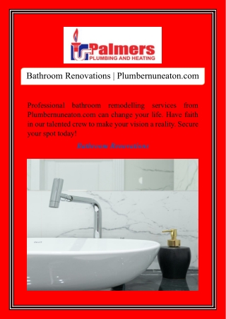 Bathroom Renovation | Plumbernuneaton.com