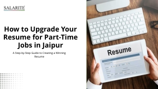 How to Upgrade Your Resume for Part-Time Jobs in Jaipur