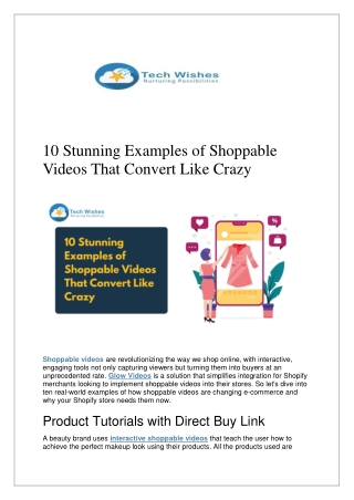 10 Stunning Examples of Shoppable Videos That Convert Like Crazy