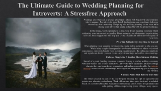 The Ultimate Guide to Wedding Planning for Introverts: A Stressfree Approach