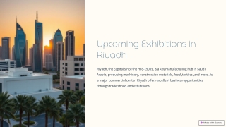 10 Best Upcoming Exhibitions in Riyadh 2025 – Don’t Miss Out!