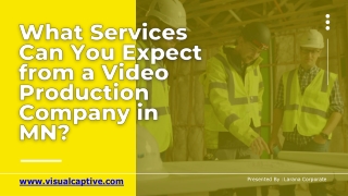 What Services Can You Expect from a Video Production Company in MN