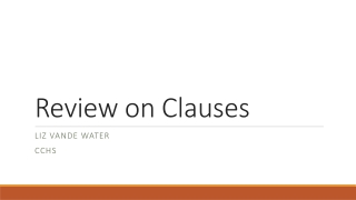 Review on Clauses