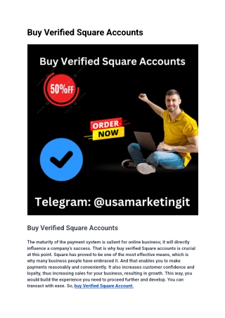 Buy Verified Square Accounts