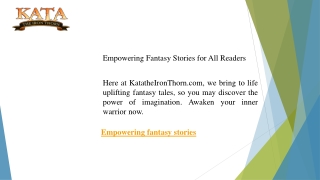 Empowering Fantasy Stories for All Readers