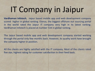 IT Company in Jaipur