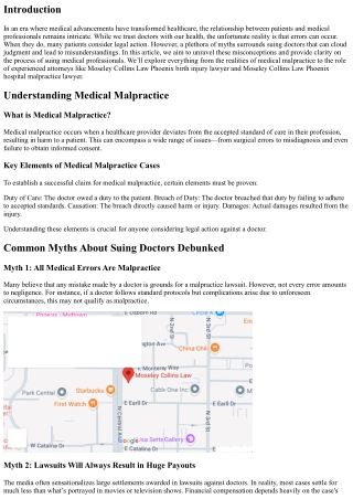 “Common Myths About Suing Doctors Debunked”