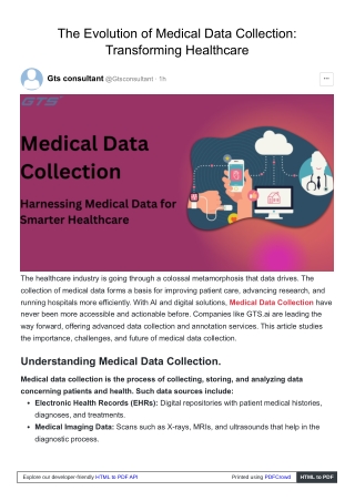 The Evolution of Medical Data Collection Transforming Healthcare