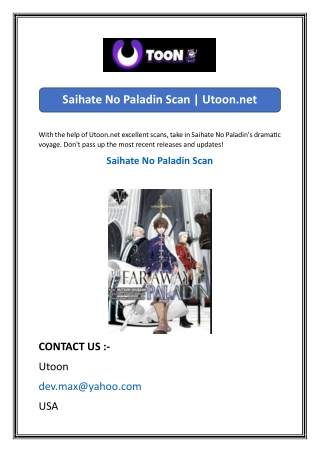 Saihate No Paladin Scan  Utoon.net