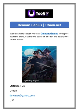 Demons Genius  Utoon.net