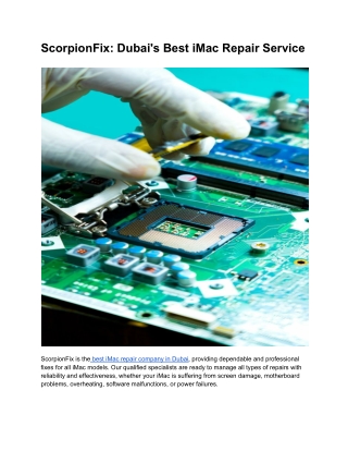 ScorpionFix_ Dubai's Best iMac Repair Service