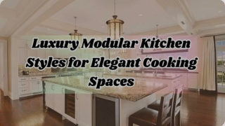 Luxury Modular Kitchen Styles for Elegant Cooking Spaces