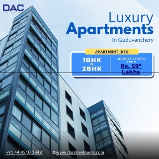 Find Your Dream Apartments in Guduvanchery with DAC Developers