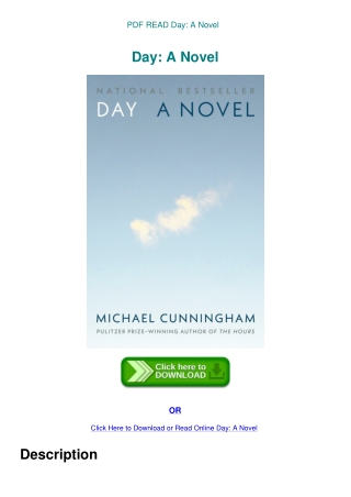PDF READ Day A Novel
