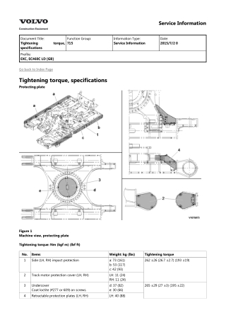 VOLVO EC460C LD EC460CLD EXCAVATOR Service Repair Manual Instant Download