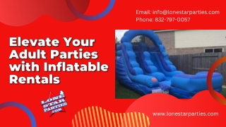 Elevate Your Adult Parties with Inflatable Rentals